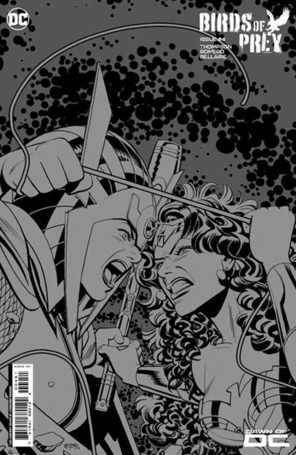 Birds Of Prey #4 Cover F 1 in 50 Leonardo Romero Grayscale Card Stock Variant Online Hot Sale