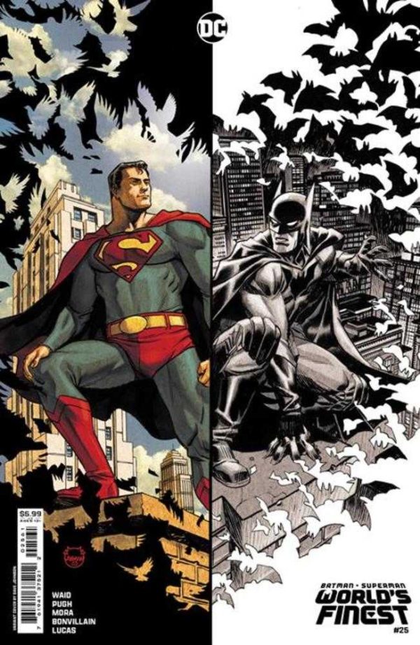 Batman Superman Worlds Finest #25 Cover D Dave Johnson Card Stock Variant Supply