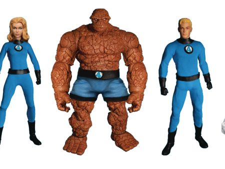 One-12 Collective Marvel Fantastic Four Deluxe Steel Box Action Figure Set Cheap