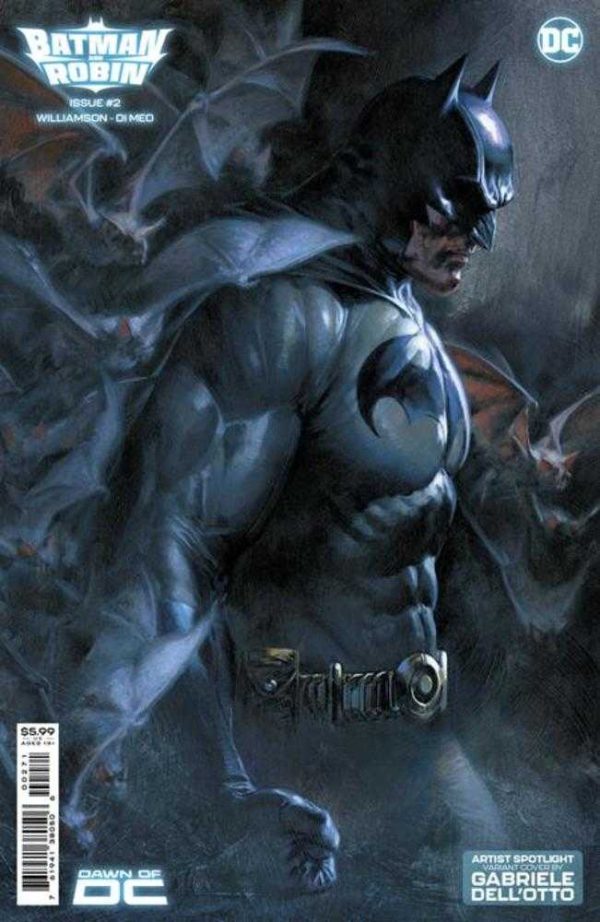 Batman And Robin #2 Cover D Gabriele Dell Otto Artist Spotlight Card Stock Variant Online now