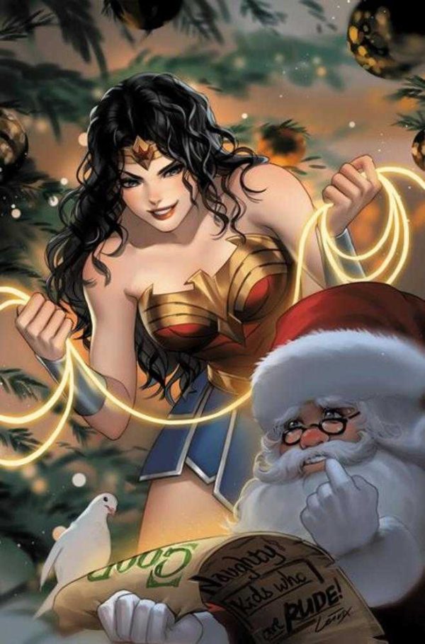 Batman Santa Claus Silent Knight #4 (Of 4) Cover B Lesley Leirix Li Card Stock Variant Online now